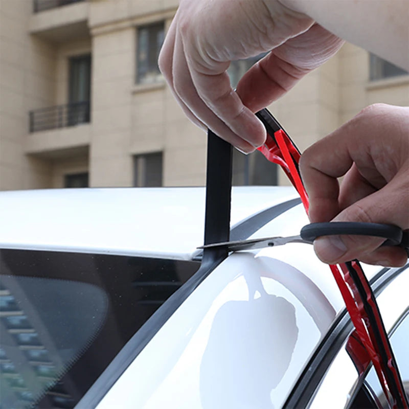 2M Car Roof Protector Noise Insulation Trim Door Weatherstrip Front Rear Windshield Edge Sealing Strips Sticker Car Accessories