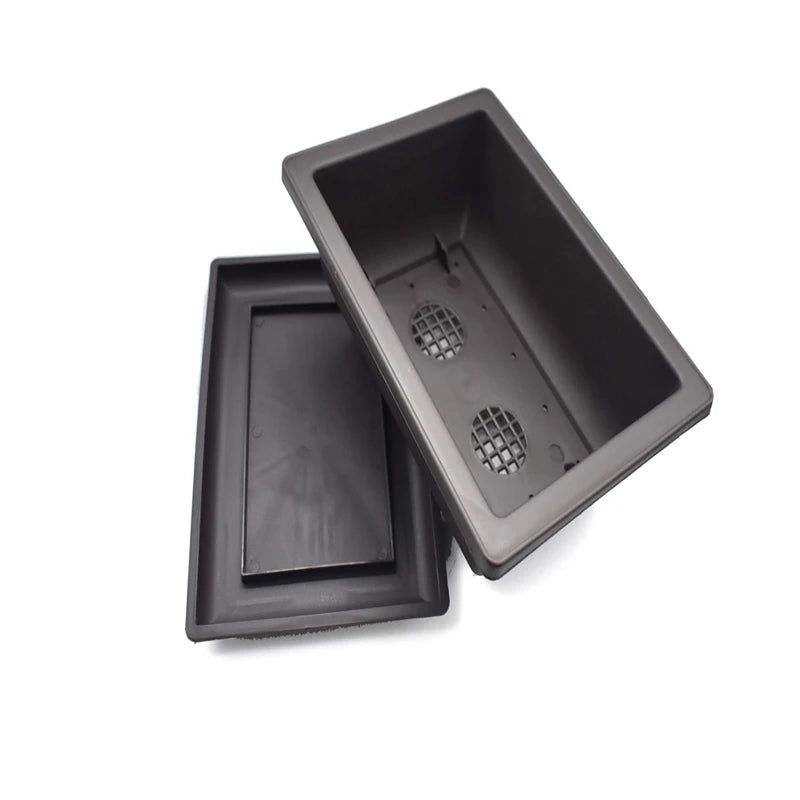 Imitation Tray for Imitation Plastic Rectangle Flower Pots Tray Suitable S & M & L Imitation Purple Sand Balcony Flower Pots 1p