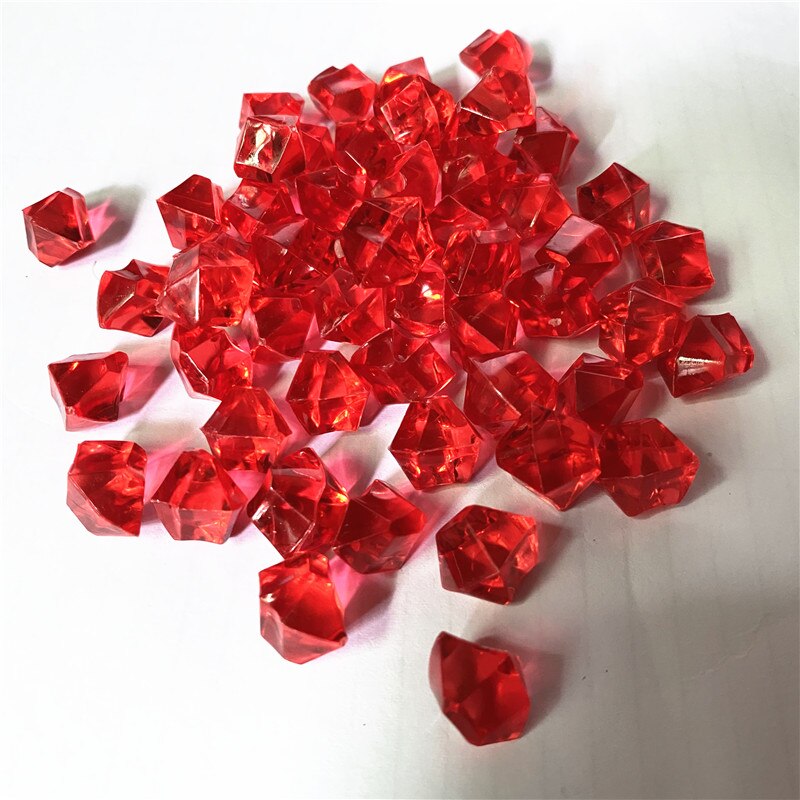 50PCS 14*11mm Acrylic Transparent Pawn Irregular Diamond Stone Chessman Game Pieces for Board Games Accessories 22 Colors