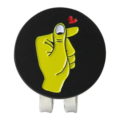 Golf Ball Mark With Golf Hat Clip Magnetic Alloy Birdie One Putt Eagle Tiger Cap Glove Design Golf Marker Men Women Drop Ship