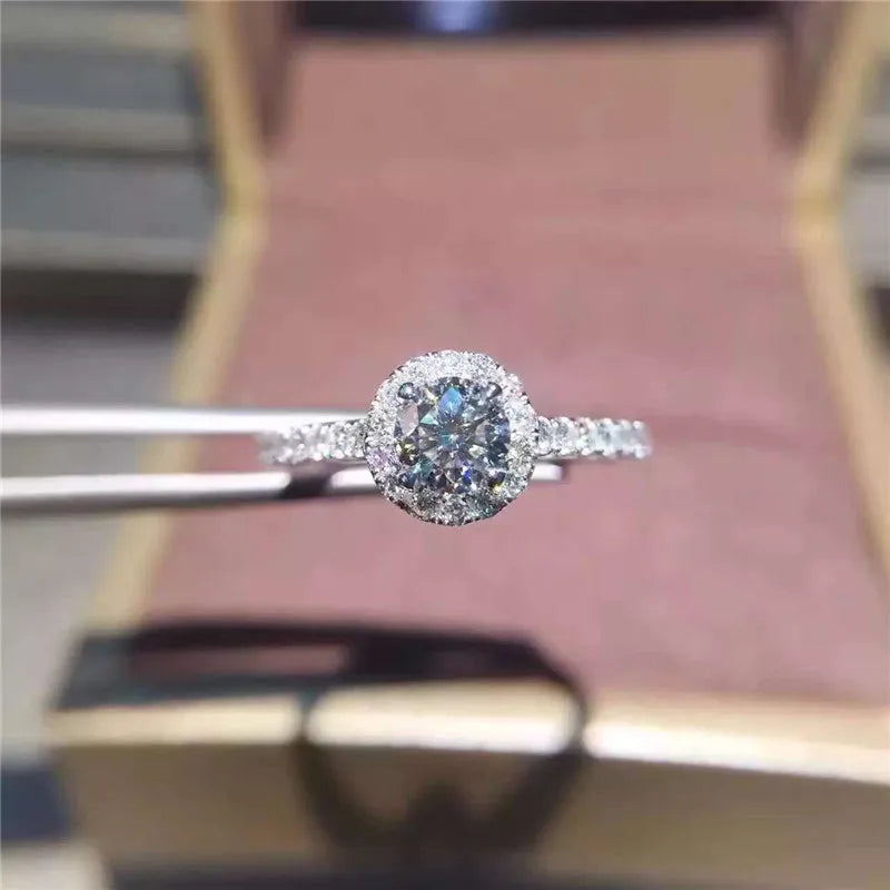 CC Rings for Women Cubic Zirconia Round Stone Bridal Wedding Engagement Ring Fashion Jewelry Drop Shipping CC583