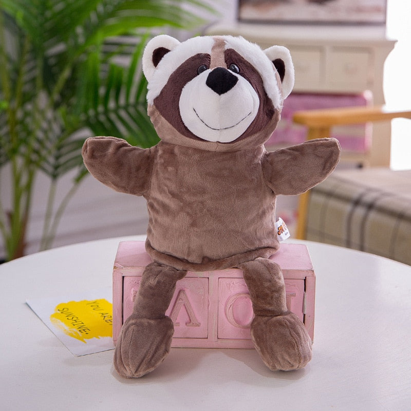 30cm Cute Whole Body Animal Hand Puppet Plush Toy Kindergarten Story Interactive Props Parent-Child Game Glove Dolls