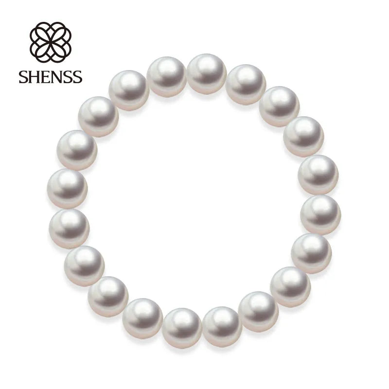 Quality Shell Pearl Bracelet Elastic or Chain Customizable Women's Bracelets of Various Sizes