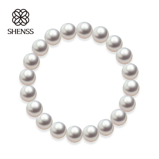 Quality Shell Pearl Bracelet Elastic or Chain Customizable Women's Bracelets of Various Sizes