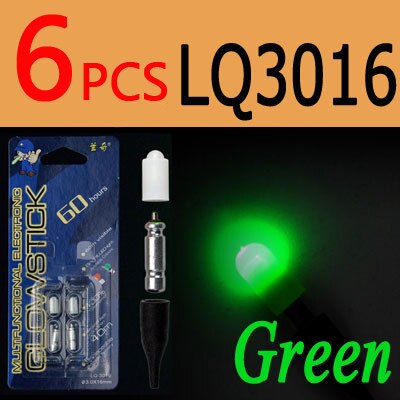 ICERIO 6PCS Electronic Light Sticks Night Fishing Float Rod Light Water Proof Fish Gathering Glow Lamp Lights Luminous Sticks