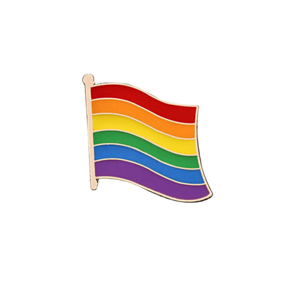 9 Style LGBT Design Rainbow Creative Heart Yeh Finger Pin Brooch Metal Pins Badge Denim Enamel Lapel Jewelry Women