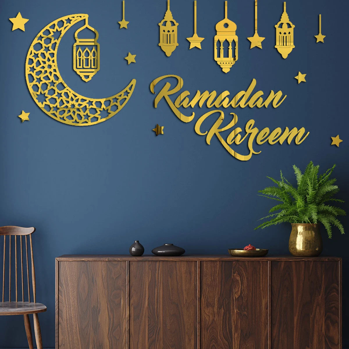 Eid Mubarak Decoration Kareem Happy Ramadan Decoration Muslim Islamic Muslim Festival Decoration Ramadan Supplies Aid Mubarek