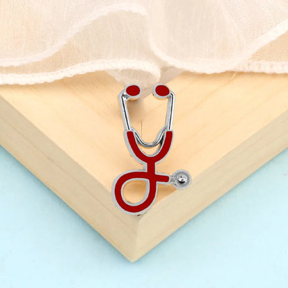 Creative 18 Styles Colorful Brooches Doctor Nurse Stethoscope Enamel Pins Medical Denim Jackets Bag Jewelry Button Badges