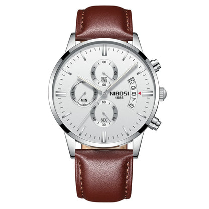 NIBOSI Relogio Masculino Men Watches Luxury Famous Top Brand Men's Fashion Casual Dress Watch Military Quartz Wristwatches Saat