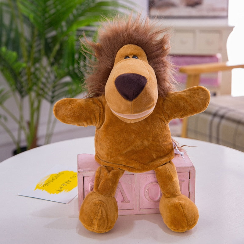 30cm Cute Whole Body Animal Hand Puppet Plush Toy Kindergarten Story Interactive Props Parent-Child Game Glove Dolls