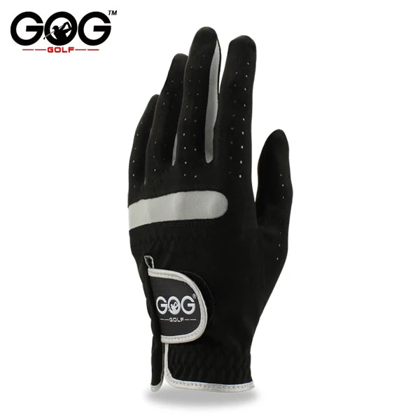 Pack of 10 PCS Men's Golf Gloves Breathable Black Soft Fabric Brand GOG Golf Glove Left Hand Drop Ship