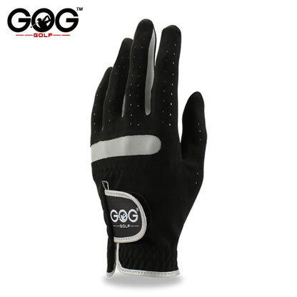 Pack of 10 PCS Men's Golf Gloves Breathable Black Soft Fabric Brand GOG Golf Glove Left Hand Drop Ship