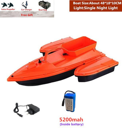 Smart Fixed Speed Cruise Radio Remote Control Fishing Bait Boat 1.5KG 500M Dual Night Light Lure Fishing RC Bait Boat Fishing