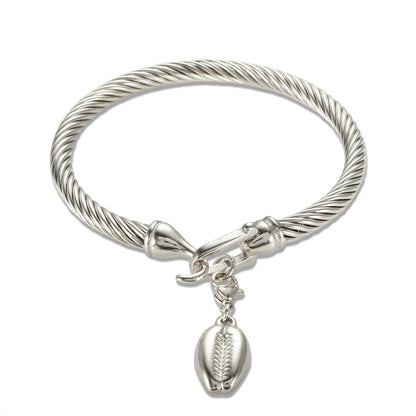 MSX Gold Plating Stainless Steel Bangles Bracelets Vintage Love Roman Numerals Wristband Bracelets Bangles for Men Women