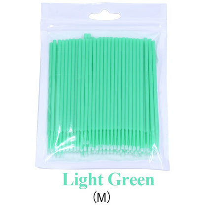 Kekelala 100pcs/Bottle Eyelash Extension Cleaning Swabs Lash Lift Glue Remover Applicators Microblade Makeup Micro Brushes Tool