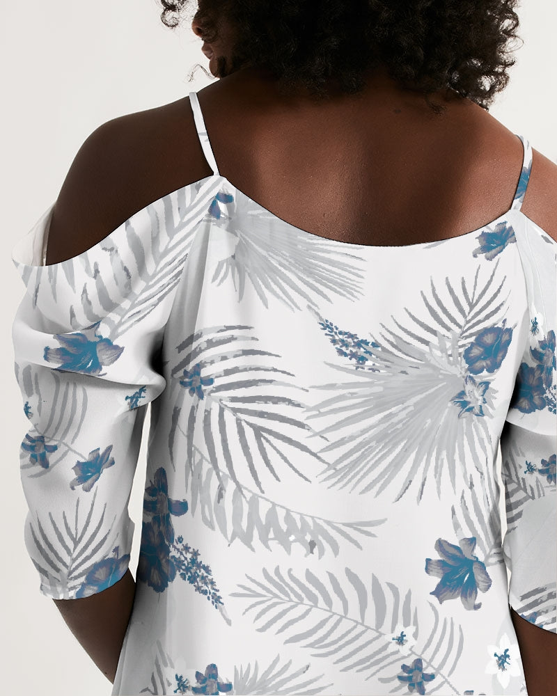 Women's Palm Soul Open Shoulder A-Line Dress