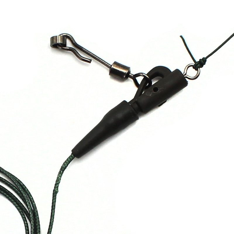 Ready Tie Carp Fishing Hair Rigs Terminal Tackle Link Hook Fishing Chod Loop Swivel Accessories Fishing Leadcore Multisize Hooks