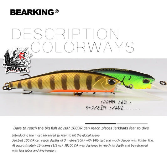 BEARKING 10cm 16g Super Magnet Weight System Long Casting New Model Fishing Lures Hard Bait 2019 Quality Wobblers Minnow