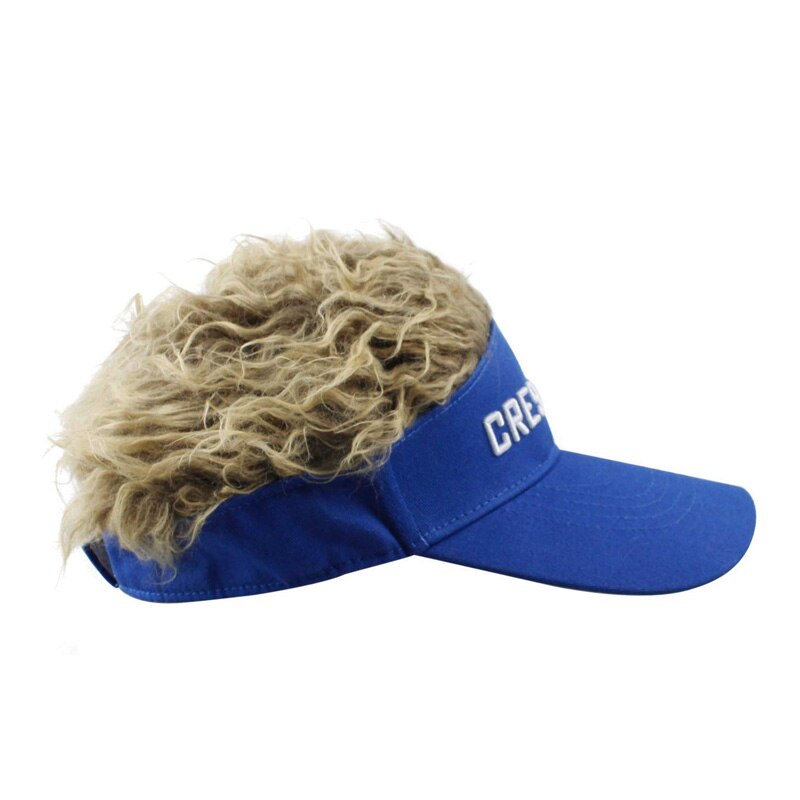 CRESTGOLF Adjustable Fake Hair Golf Cap Men Hat Wig/ Hair Golf Baseball Caps With Several Colors Available