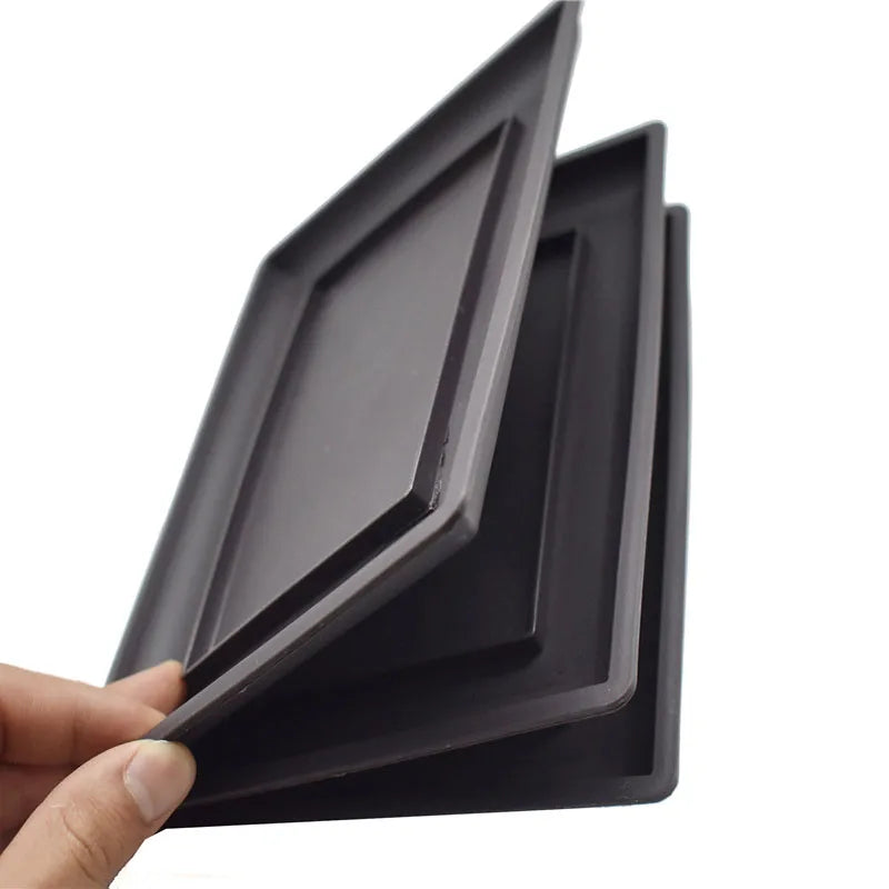 Imitation Tray for Imitation Plastic Rectangle Flower Pots Tray Suitable S & M & L Imitation Purple Sand Balcony Flower Pots 1p