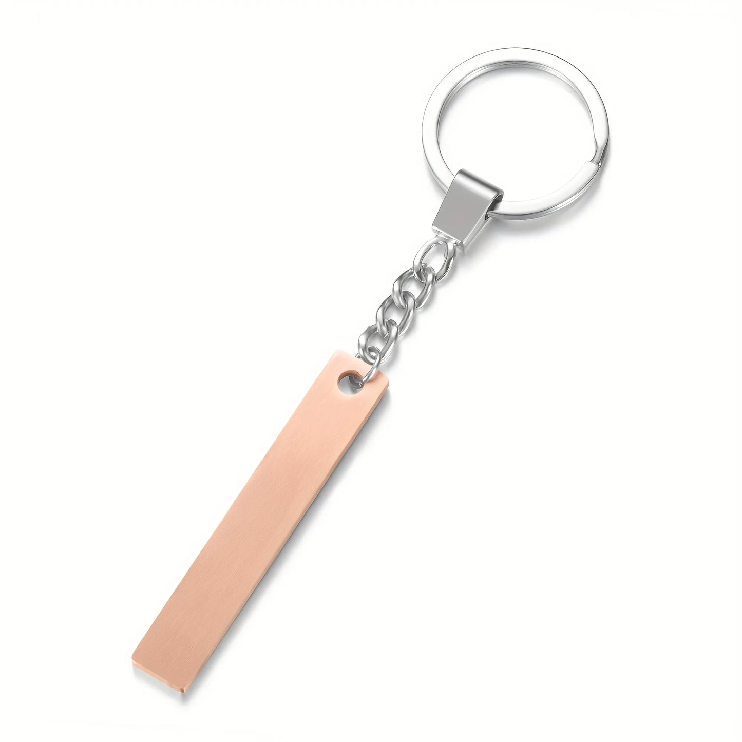 Custom Phone Number Logo Name Keychain Women Men Car Key Ring Laser Engraveing Key Chain Stainless Steel Personalized