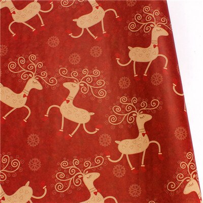 10pcs 50x70cm Christmas Packing Paper Retro Style Kraft Paper Christmas Hom