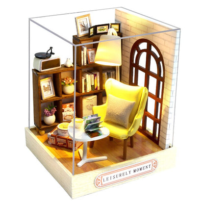 CUTEBEE Doll House Miniature DIY Dollhouse With Furnitures Wooden House Casa Diorama Toys for Children Birthday
