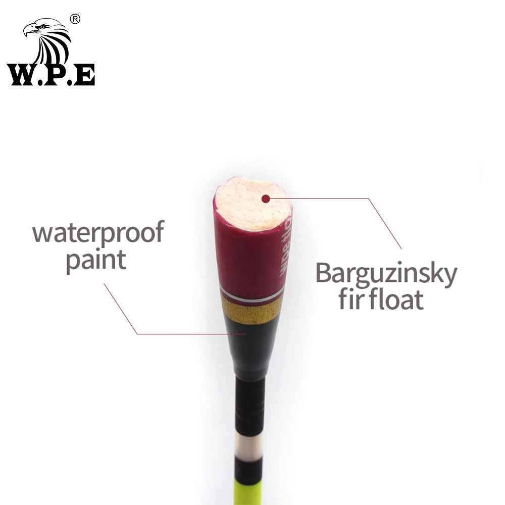 W.P.E Brand Fishing Float 3pcs/Set Barguzinsky Fir Floats Size 4g/5g/6g 27.5cm/28.5cm Fishing Float Bobber Vertical Buoy Tackle