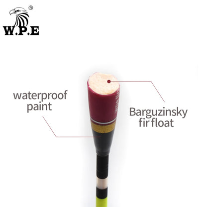 W.P.E Brand Fishing Float 3pcs/Set Barguzinsky Fir Floats Size 4g/5g/6g 27.5cm/28.5cm Fishing Float Bobber Vertical Buoy Tackle