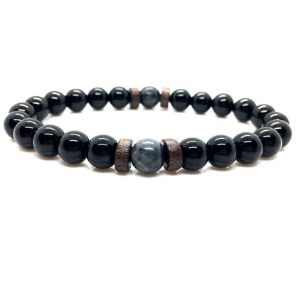Men Bracelet Natural Moonstone Bead Tibetan Buddha Bracelet Chakra Lava Stone Diffuser Bracelets Men Jewelry