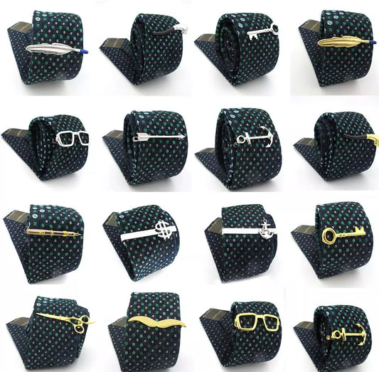 Men's Tie Clips 29 Designs Option Novel Superheroes Style Anchor Design Tie Pins