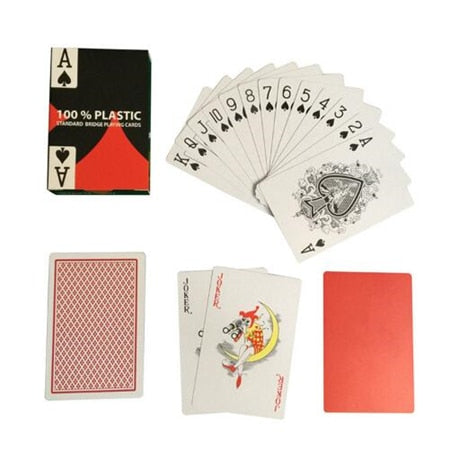 2 Sets/Lot Baccarat Texas Hold'em Plastic Playing Cards Wear-Resistant Waterproof Poker Card Board Bridge Poker Game Yernea