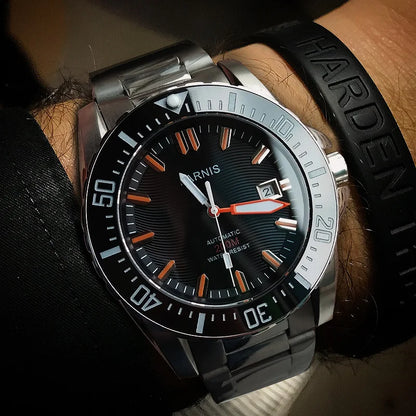 Parnis 44MM Luxury Automatic Diver Watch Waterproof 200m Stainless Steel Mechanical Men's Watches Sapphire Glass With Box