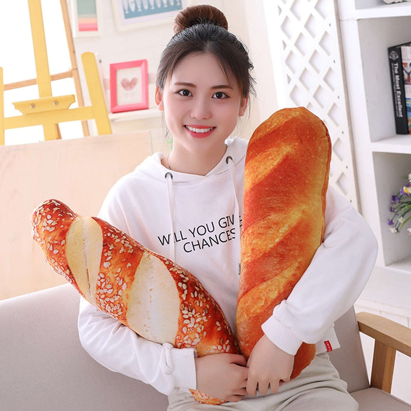 Creative Simulational Plush Bread Burger Shape Pillow Funny Food Nap Pillow and Cushion Kids Toy Birthday