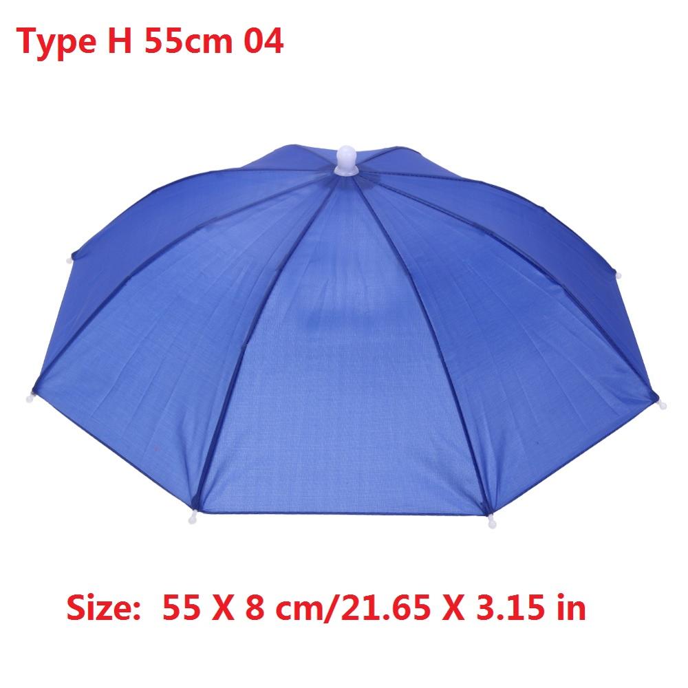 Foldable Head Umbrella Hat Anti-Rain Anti-Uv Outdoor Fishing Caps Portable Travel Hiking Beach Fish Tackle Iscas Pesca Rain Gear