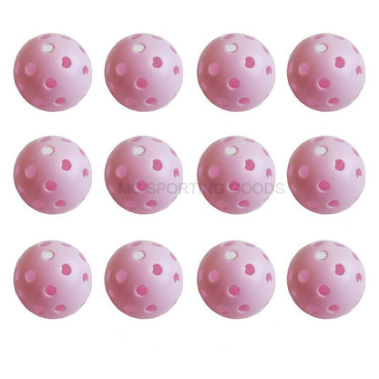 12pcs/Lot Indoor Golf Ball Golf Practice Balls Golf Light Ball Have Hole Golf Training Aids 7 Colors to Choose Drop Shipping New