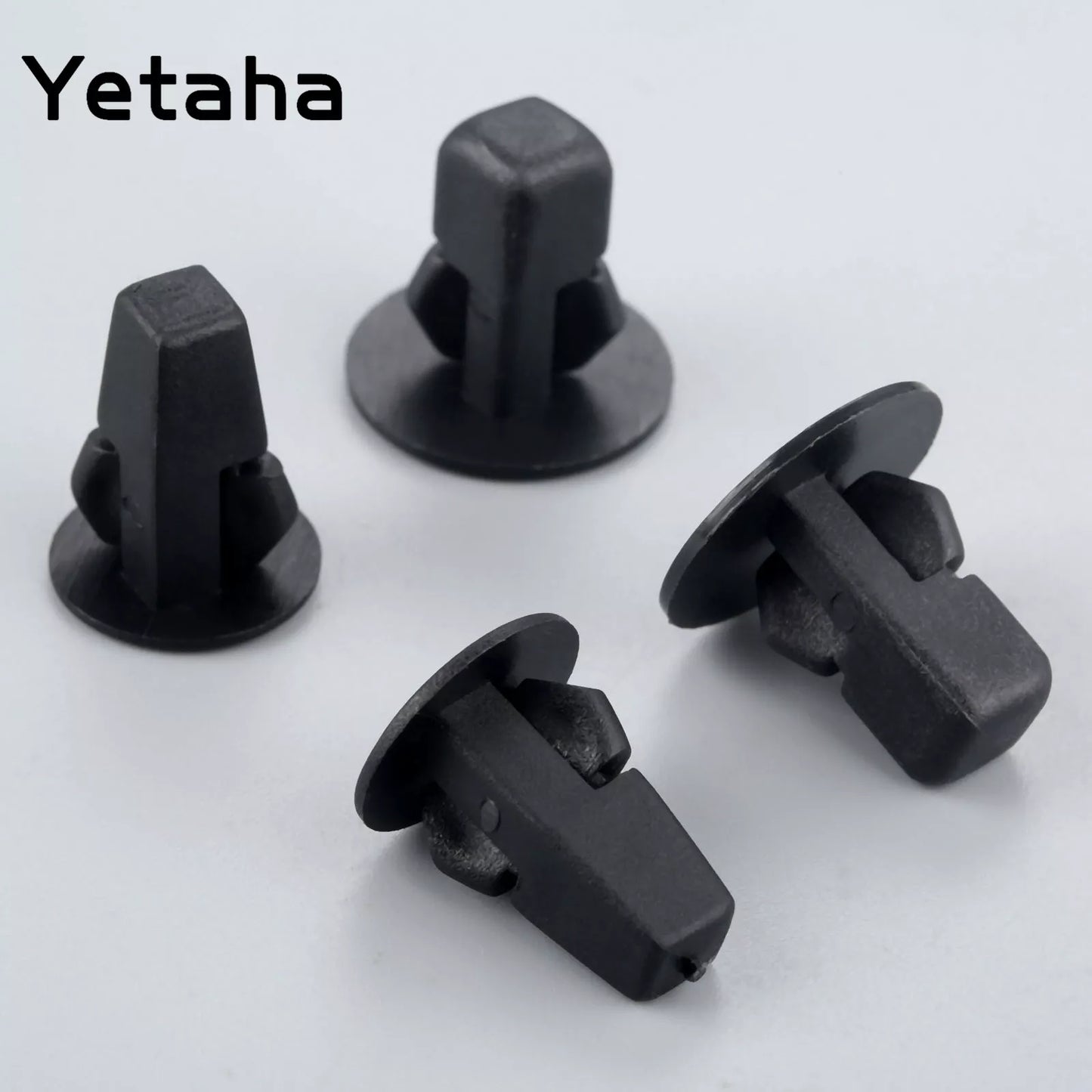 Yetaha 50 Pcs Car Fastener Clips Bumper Inner Fender Rivets Push Door Trim Cover Front Rear Wheel Clip for Toyota Honda Ford
