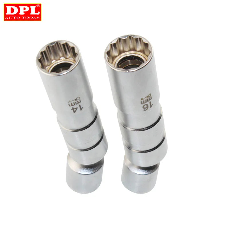 14 or 16mm Point Remover Wrench Spark Plug Socket Thin Wall 3/8" Drive for BMW for Mercedes for Nisan Benz