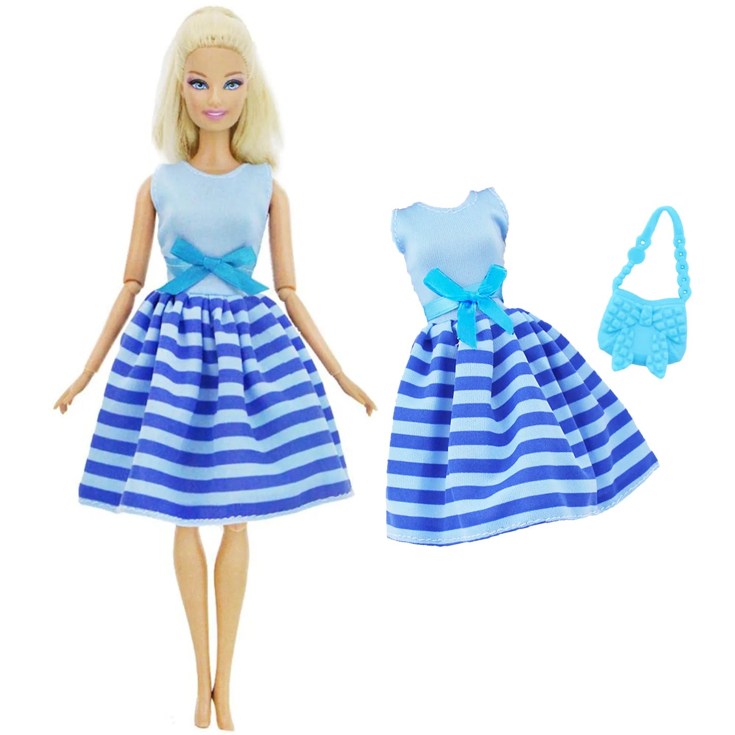 1x Doll Clothes Fashion Dress Daily Wear Skirt Party Gown Blouse Pants Clothes for Barbie Doll Accessories Lovely Girl Baby Toys