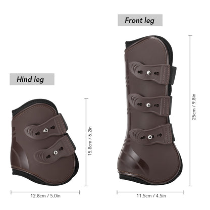 Adjustable Horse Boot Horse Equipment Front Hind Leg Boots Leg Boots Equine Guard Equestrian Tendon Protection Horses Hock Brace
