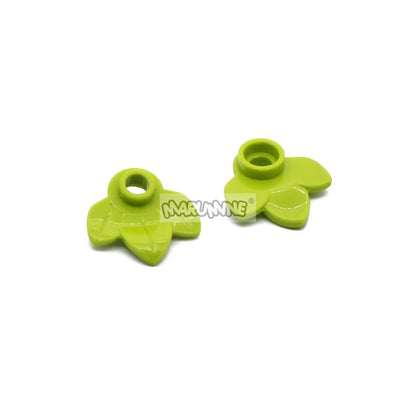 MARUMINE 100PCS Pumpkin Leaf Idea Stalk Grass Flower 32607 Part Classic Bricks Pieces Construction MOC Blocks Educational Toys