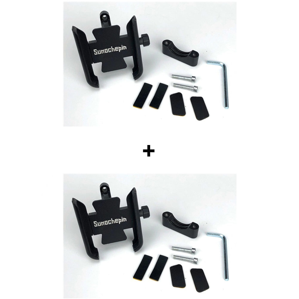 Bike Phone Holder CNC Motorcycle Handlebar Mobilephone Support Aluminum Alloy 360 Rotation MTB Road Bicycle Mount Accessories