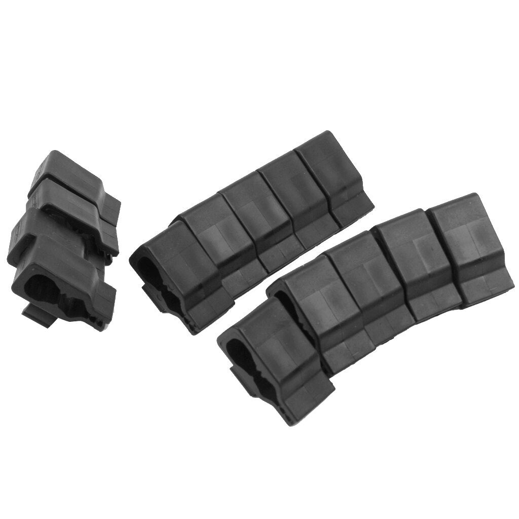 14x ABS Resin Golf Bag Club Organizer Clip Holder Set for All Wedge Iron Driver Putter