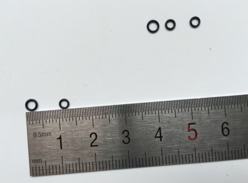 Rompin 100pcs/Bag 3.1mm 3.7mm Carp Fishing Round Rig Ring Fishing Tackle Accessories Quick Change O Rings