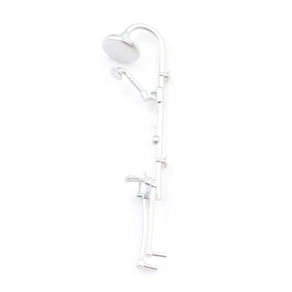 Towel Rack Shower Faucet Tissue Toothbrush Toothpaste Cup Baskets Hair Dryer 1/12 DIY Dollhouse Bathroom Furniture Accessories