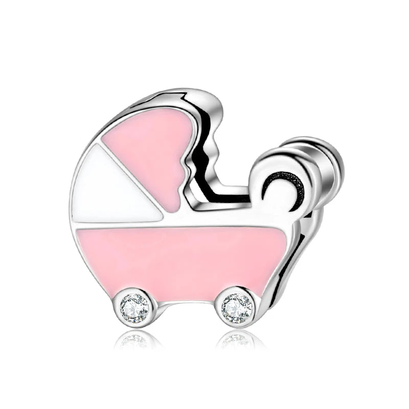 High Quality Clip Beads 925 Sterling Silver Hearts and Round Charms Fit Original Reflexions Bracelet Charms Jewelry Making