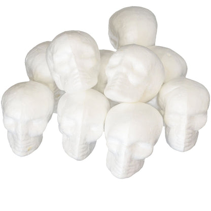 10set Halloween Skull Head Styrofoam Ornaments Skeleton Halloween Decor Scary Man Bone Party Decor DIY Kid Craft