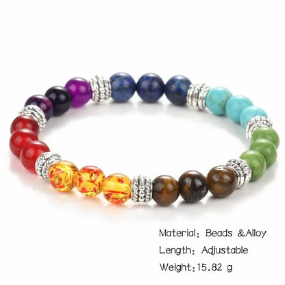 If ME F7 Chakra Bracelet Men Black Lava Healing Balance Beads Reiki Buddha Prayer Natural Stone Yoga Bracelet Women Jewel
