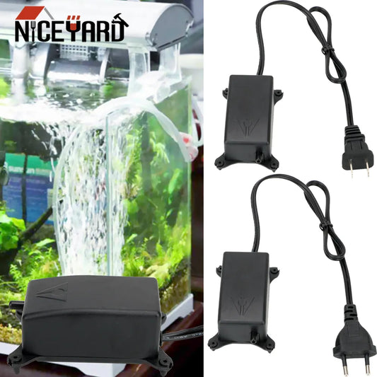 NICEYARD Ultra Low Noise Mini Fish Tank Oxygen Pump Aquarium Air Pump Fish Tank Air Compressor Oxygen Pump Aquarium