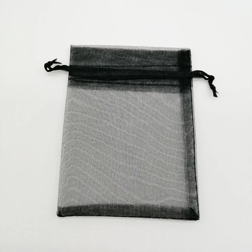 100pcs/Lot 5x7/7x9/10x15cm Organza Jewelry Bags Pouch Organza Drawstring Bag Jewelry Packaging for Jewelry Pouches Jewellery Bag